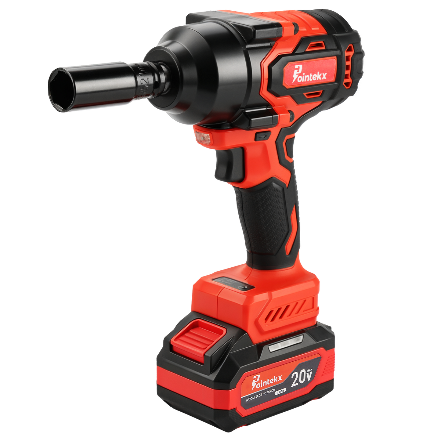 Pointekx Llave eléctrica sin escobillas ZS POINTEKX 3.0A 20V, 1000 nm, roja y negra, versión mejorada