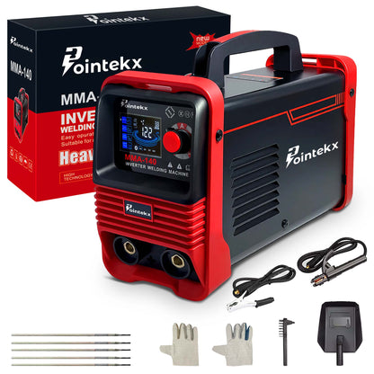Pointekx Máquina Soldadora Inverter Portátil 110v/220v 140amp