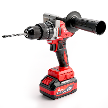 Minitaladro ZS POINTEKX 3.0A de 13 mm, rojo y negro, versión mejorada
