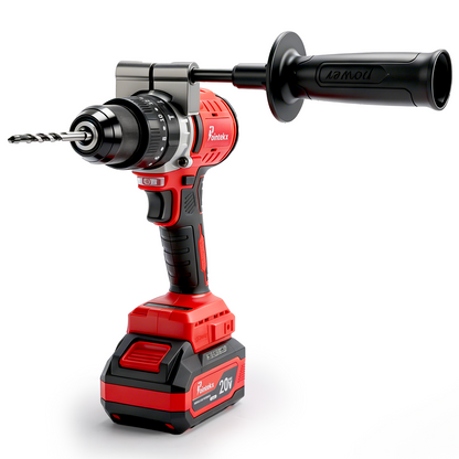 Minitaladro ZS POINTEKX 3.0A de 13 mm, rojo y negro, versión mejorada