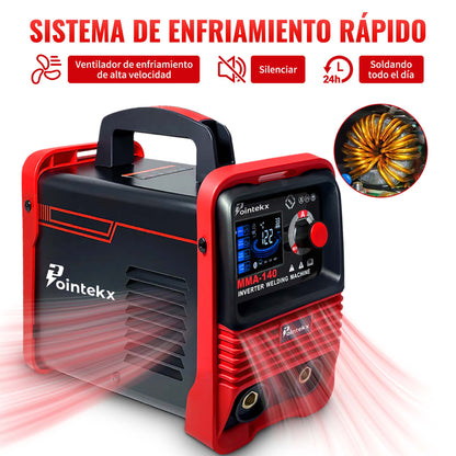 Pointekx Máquina Soldadora Inverter Portátil 110v/220v 140amp